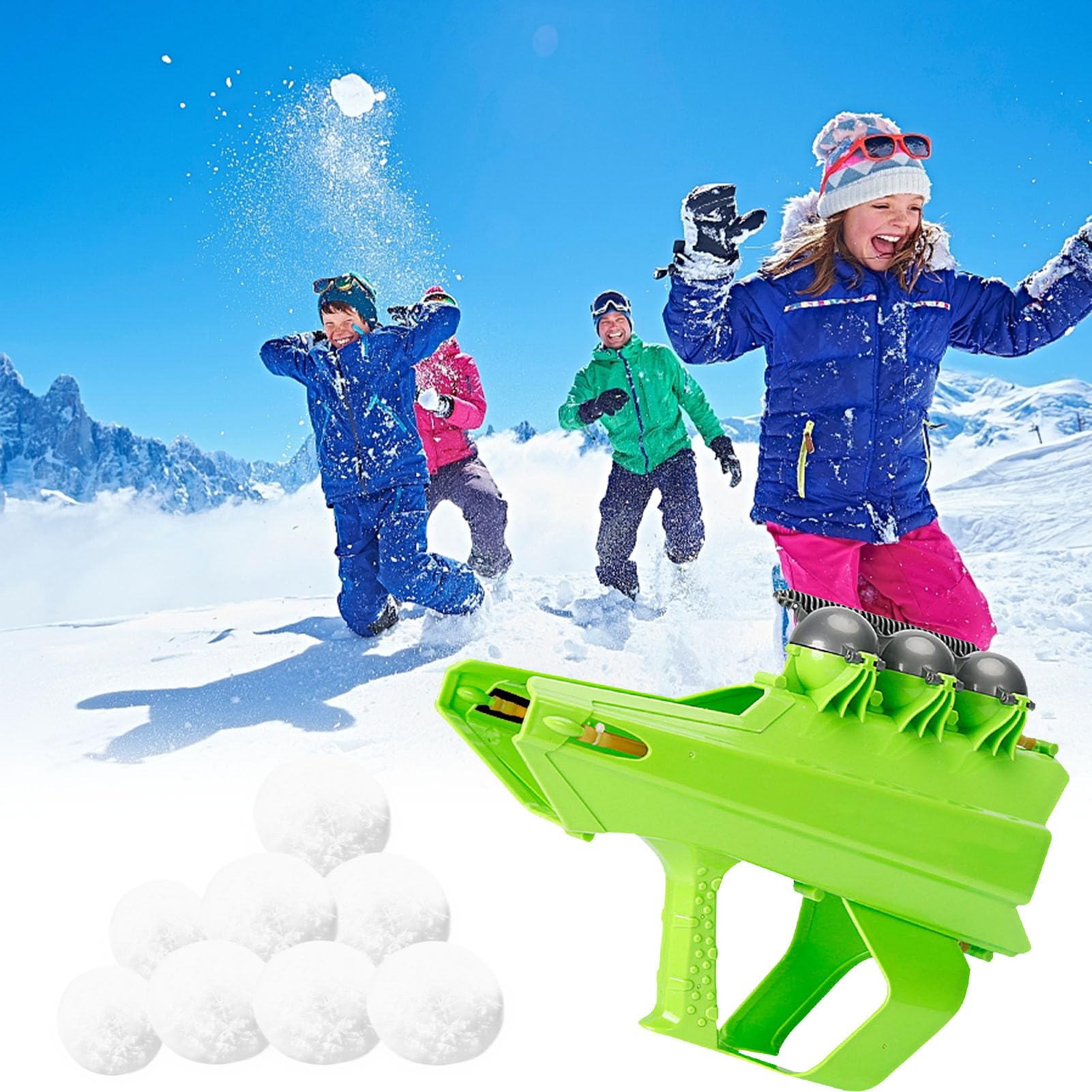 Lanceur De Boules De Neige – Pistolet à Neige Portable Antidérapant – Jeu Hiver Pour Enfants