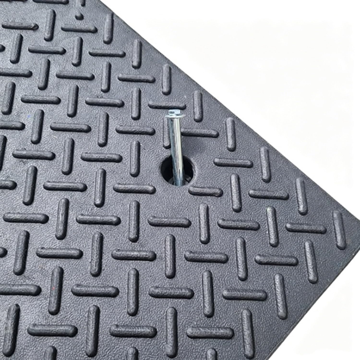 Rampa in Gomma per Cordoli da 4, 5, 6, 7, 8, 9 e 10 cm di Altezza,Capacità di Carico di 5500 Libbre,Rampa per Soglie per Auto e moto(Height 5cm)