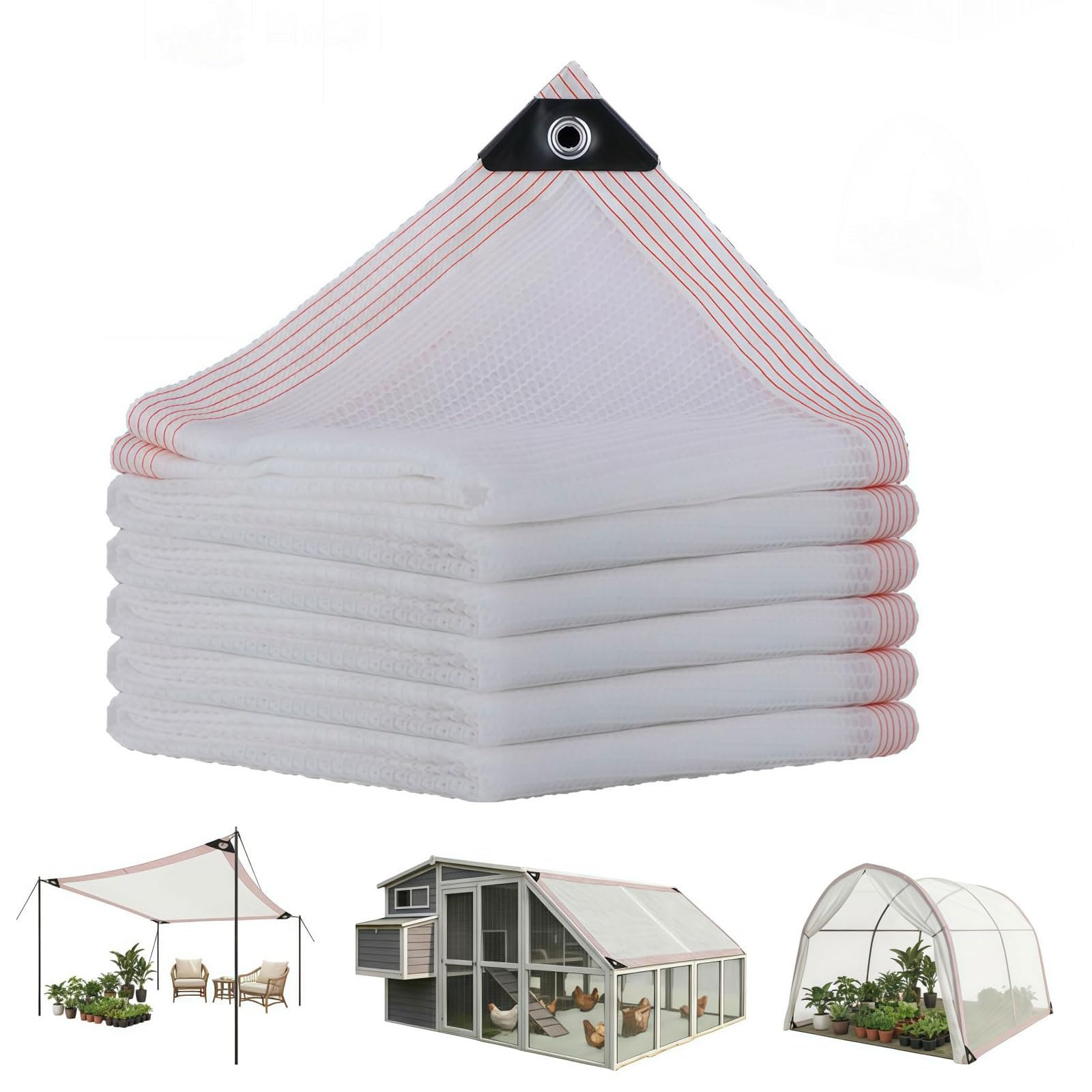 Toile ombrage extérieur pergola filet anti soleil rectangulaire 7x2m