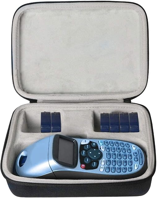 Khanka (Case only) Hard Case For Dymo LetraTag LT-100H / LT-100H+ Plus Label Maker ABC Keyboard and Replacement LetraTag Paper Label Tape.