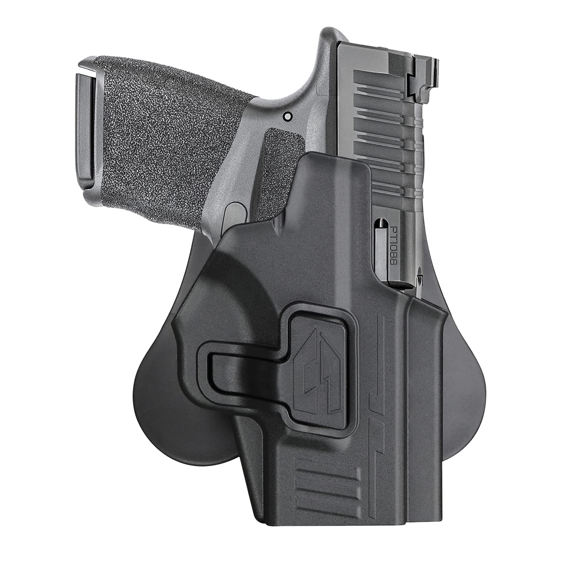 Hellcat 9mm Holster for Springfield Hellcat Micro-Compact(Not for Hellcat Pro), Hellcat with Optic, OWB Paddle Outside Waistband Gun Holster, Adjustable Cant - Right Handed
