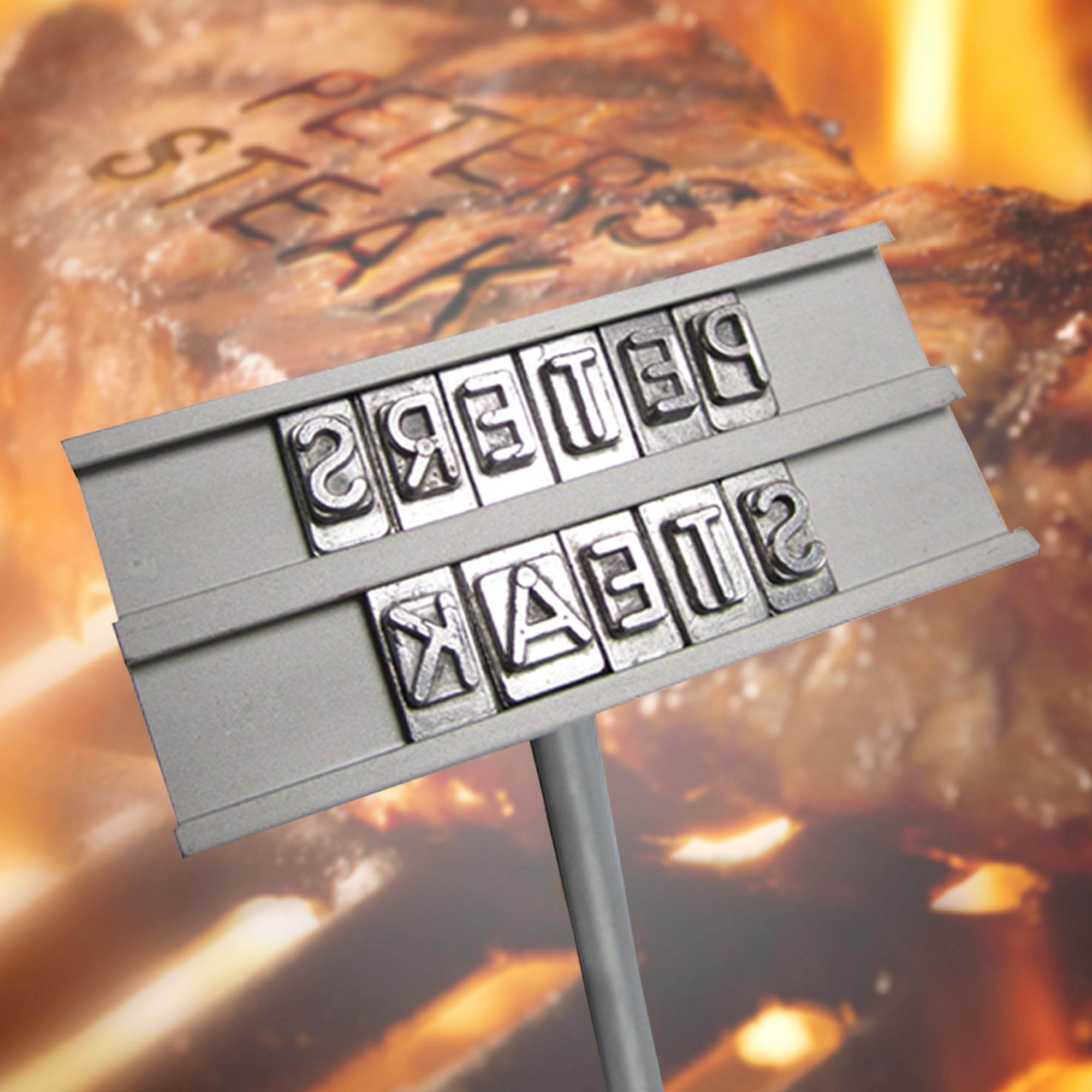 Grill branding żelazo z wymiennymi literami - w zestawie drewniane pudełko do przechowywania - akcesoria do grilla - narzędzia do grillowania - prezenty dla mężczyzn - prezenty dla taty - pomysły dla miłośników grillowania