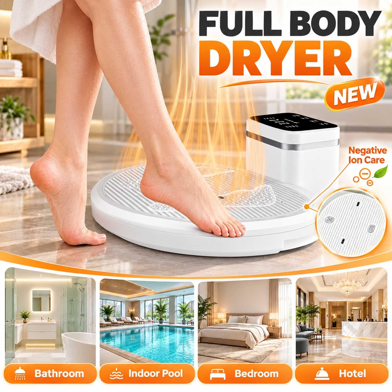 2500w Spa-Körpertrockner, Schnellheizung, Warm/Kaltluft, Touchscreen