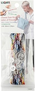 レオニス 繕いに便利ボタンつけ糸 デキル30色（80cm×128pcs）［93007］
