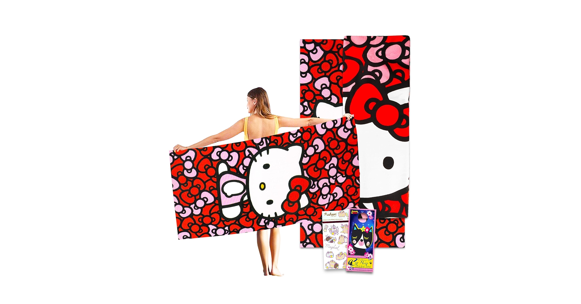 Amazon.com: Hello Kitty Beach Towel Set - Bundle with 27x54