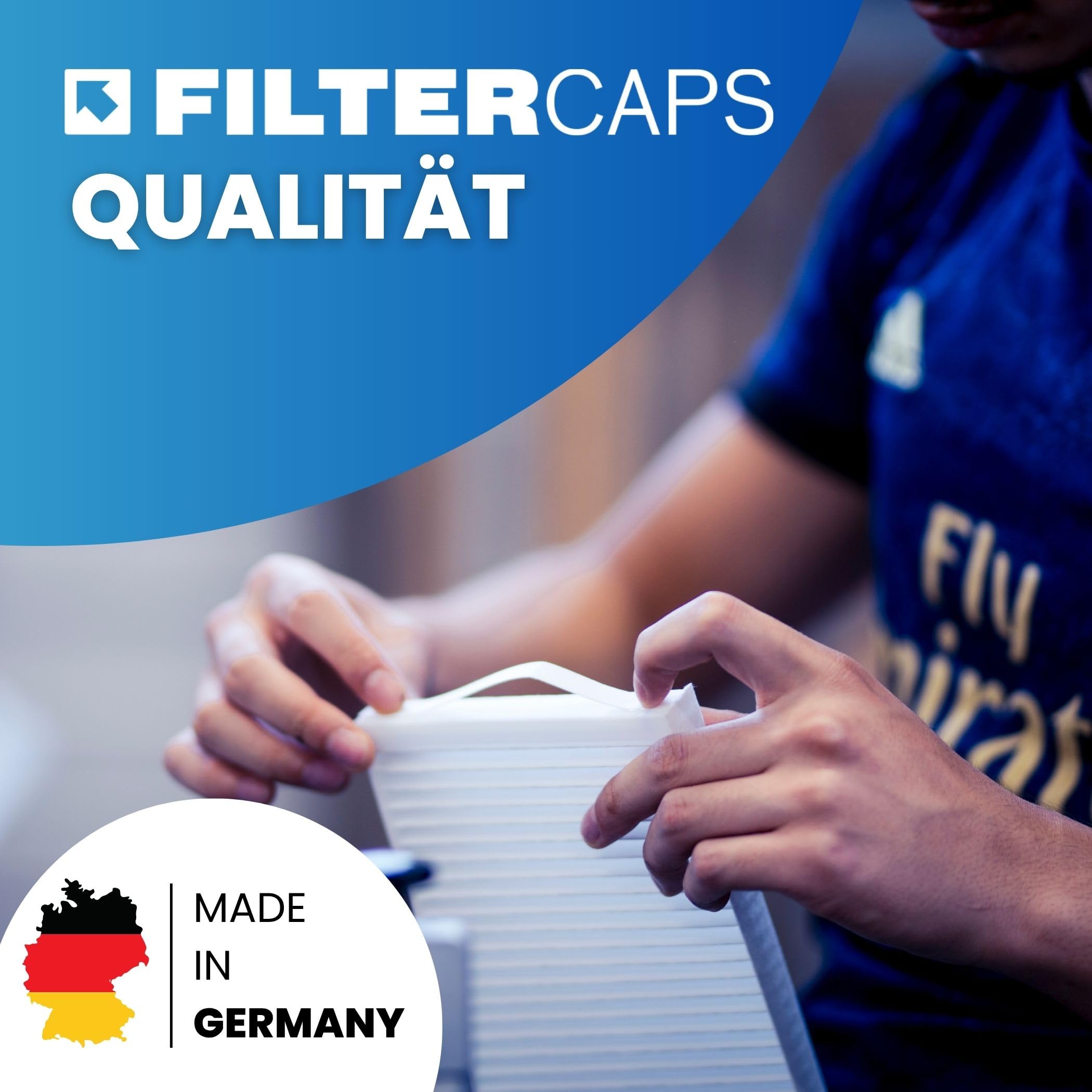 Filter für Proxon-Zimmermann FWT1, FWT2, P1, P2 - Ersatzfilter-Set, ersetzt P0153/95, Luftfilter für KWL-Lüftungsanlage, Wohnungslüftung, 500 x 225 x 45 mm (G4/F7)