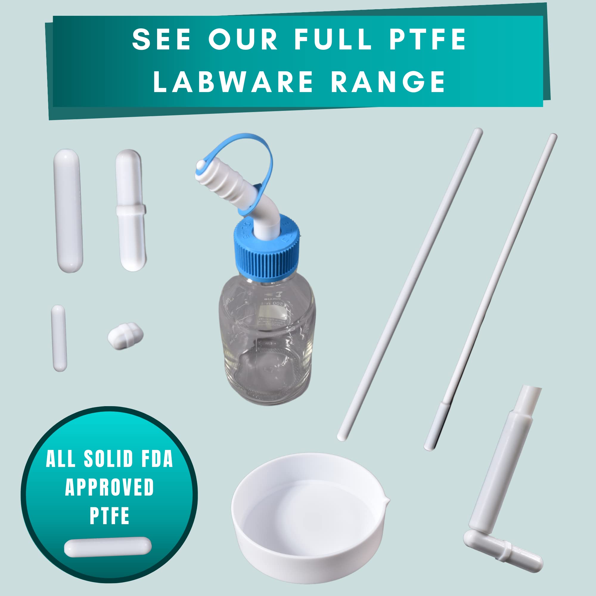 Labsales,Estante de PTFE sólido para tubos de centrífuga y tubos de ensayo, varios tamaños y tamaños de tubo disponibles, paquete de 1 (10 tubos – 19 mm de diámetro)