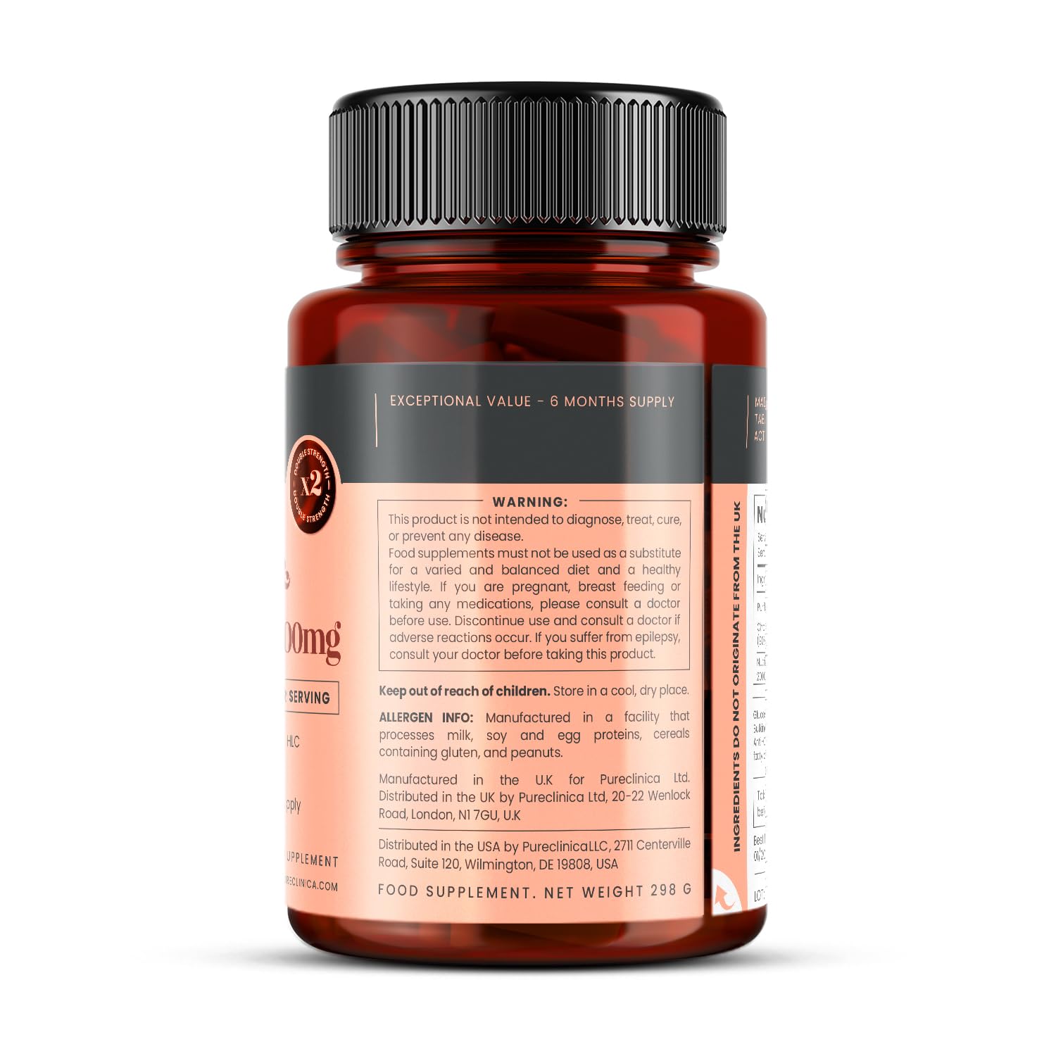 Alta forza 1500mg glucosamina HCL & condroitina x 180 compresse - 6 mesi azione