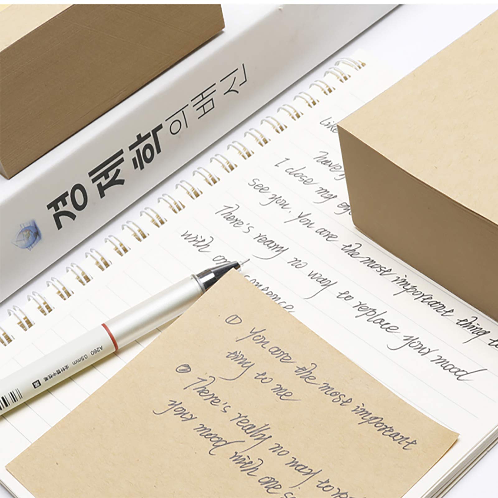 VANRA Note Cube 4 x 10,2 cm (non appiccicosa) Ricarica Cubo memo (senza supporto) Pagine strappate (non allentate) Grattini vuoti, 400 fogli / cubo (Kraft Brown)