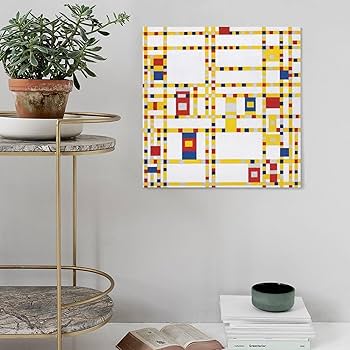 Amazon.co.jp: Piet Mondrianピート・モンドリアン絵画作品