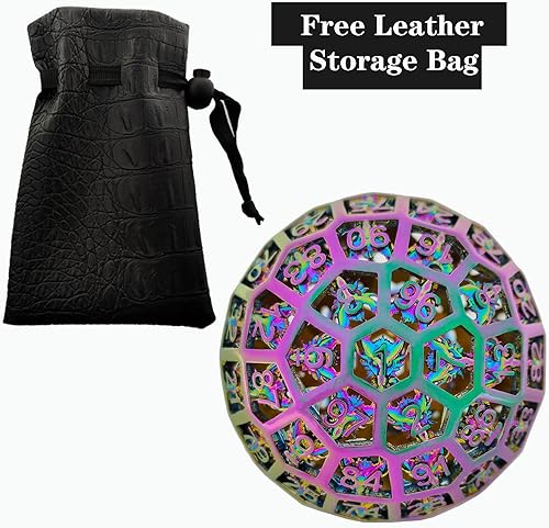 Miniatura 2 de D100 DND - Dados de metal DD Dungeons  Dragons poliedro de 100 lados RPG grande Mega MTG Pathfinder RPG Juego de mesa Pathfinder Juego de rol