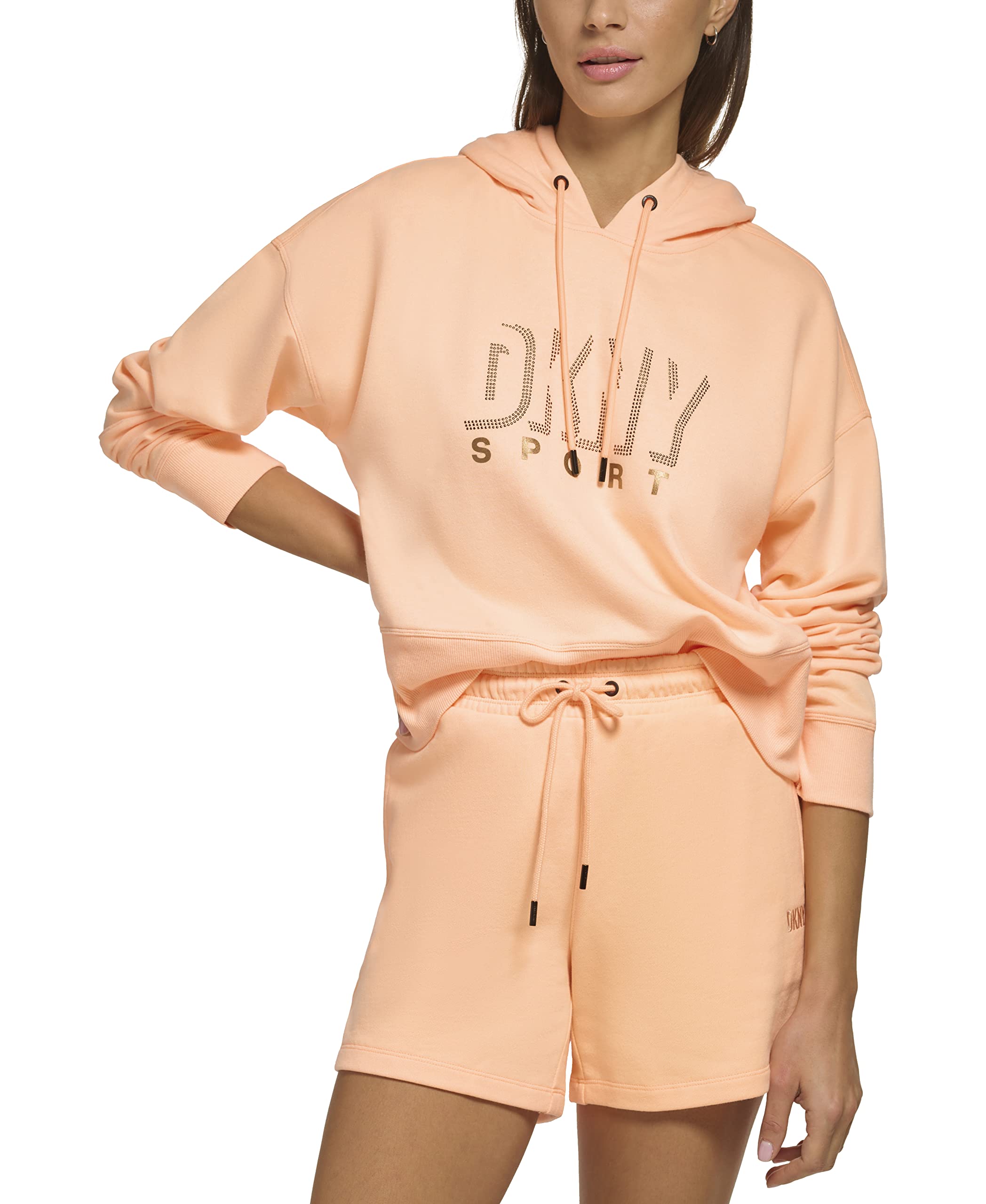 DKNY Women's Dkny Sport Women's Dropout Shadow Logo Hoodie Hooded sweatshirt