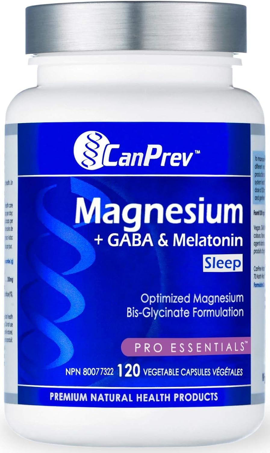 CanPrev Magnesium BisGlycinate + GABA & Melatonin Capsules