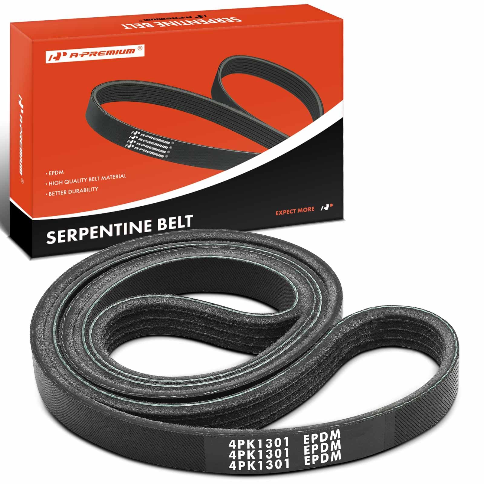 A-Premium Engine Serpentine Drive Belt Compatible with Ford, Lincoln & Nissan Cars - Escape 2023, Focus 2012-2018, EcoSport 2018-2022, Bronco Sport 2021-2023, Altima 2007-2011, Corsair, 2.0L 2.3L 2.5L-picture-22