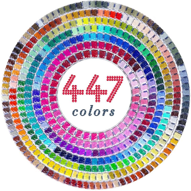 Perles de peinture diamant ronde et carrée JLANEZS 447 couleurs