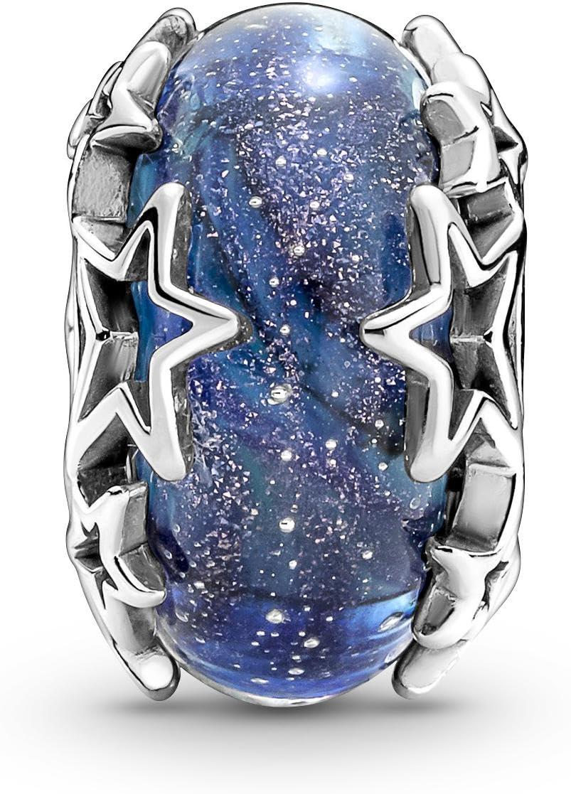 Pandora Galaxis Blau & Stern Murano-Glas Charm 790015C00 Pendente