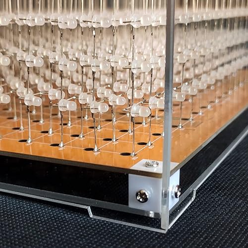 Vista 16 de Mini 3D Led Cube DIY Kit de Electrónica Kit de Proyecto de Soldadura (3D8MINI-CASE-5PS)