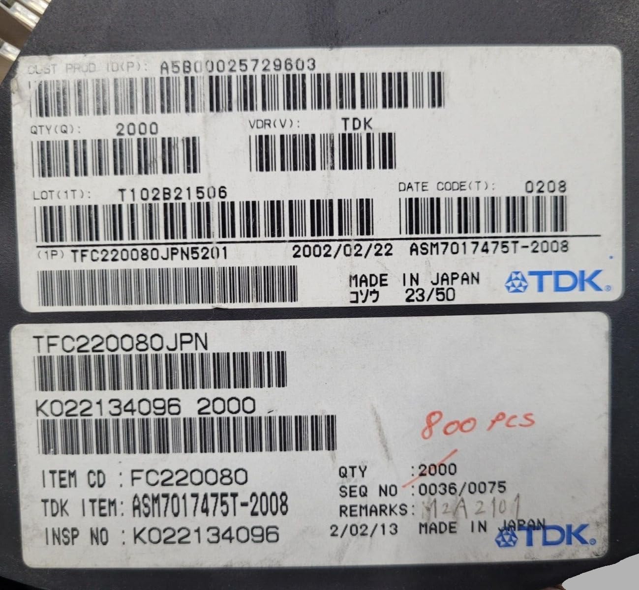 (1 PC) ASM7017475T2008 Compatible with TDK