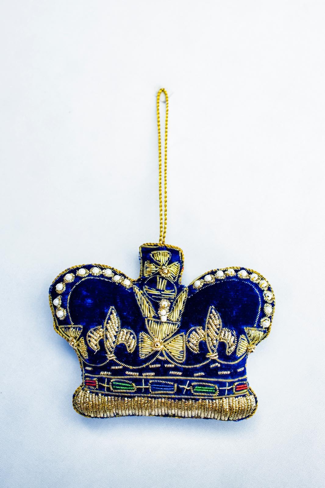 Simply Sew Crafty Royal Blue Crown British Themed Christmas Hanging Decorations - Simply Sew Craftytm (Royal Blue Crown)