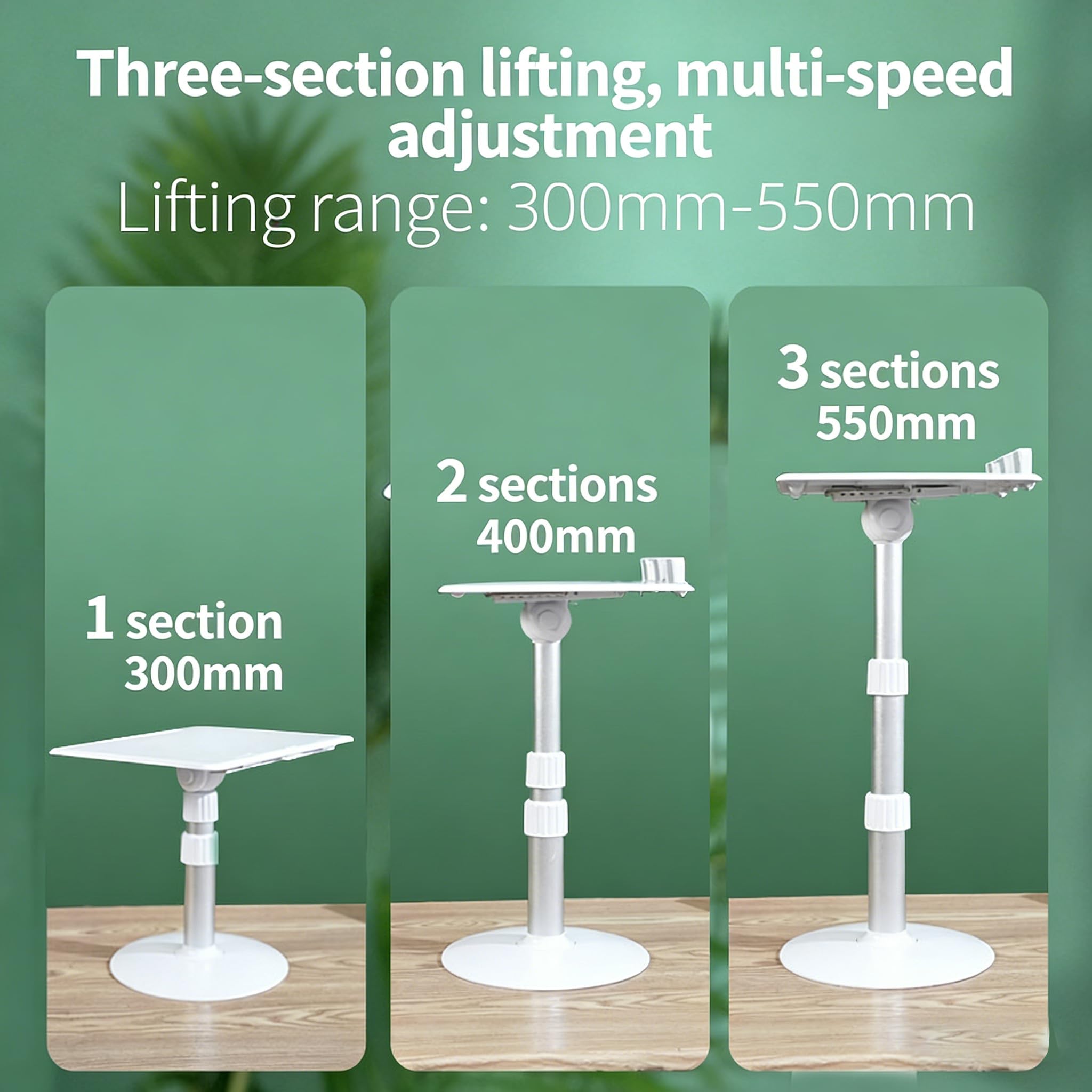 Book Stand for Reading Hands Free Height Adjustable Laptop Stand for Desk Ergonomic Cookbook Stand Recipe Book Holder — view 5