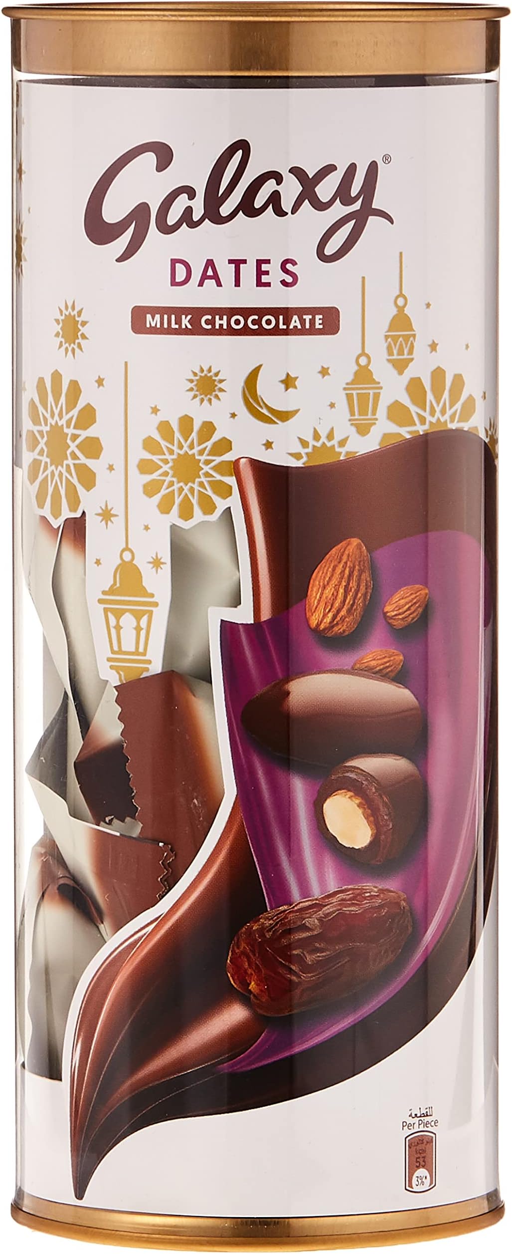 Galaxy Dates In Milk Chocolate 182G