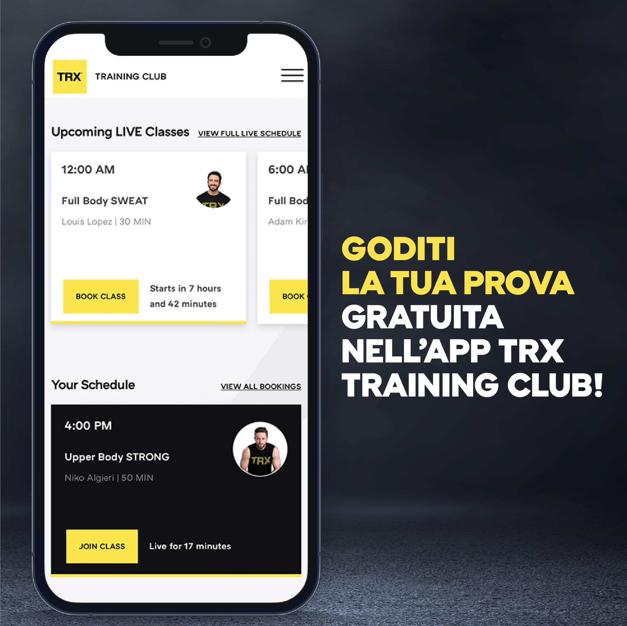 TRX GO - allenamento in sospensione - per professionisti in viaggio e percorso fitness - con TRX Training Club app - grigio