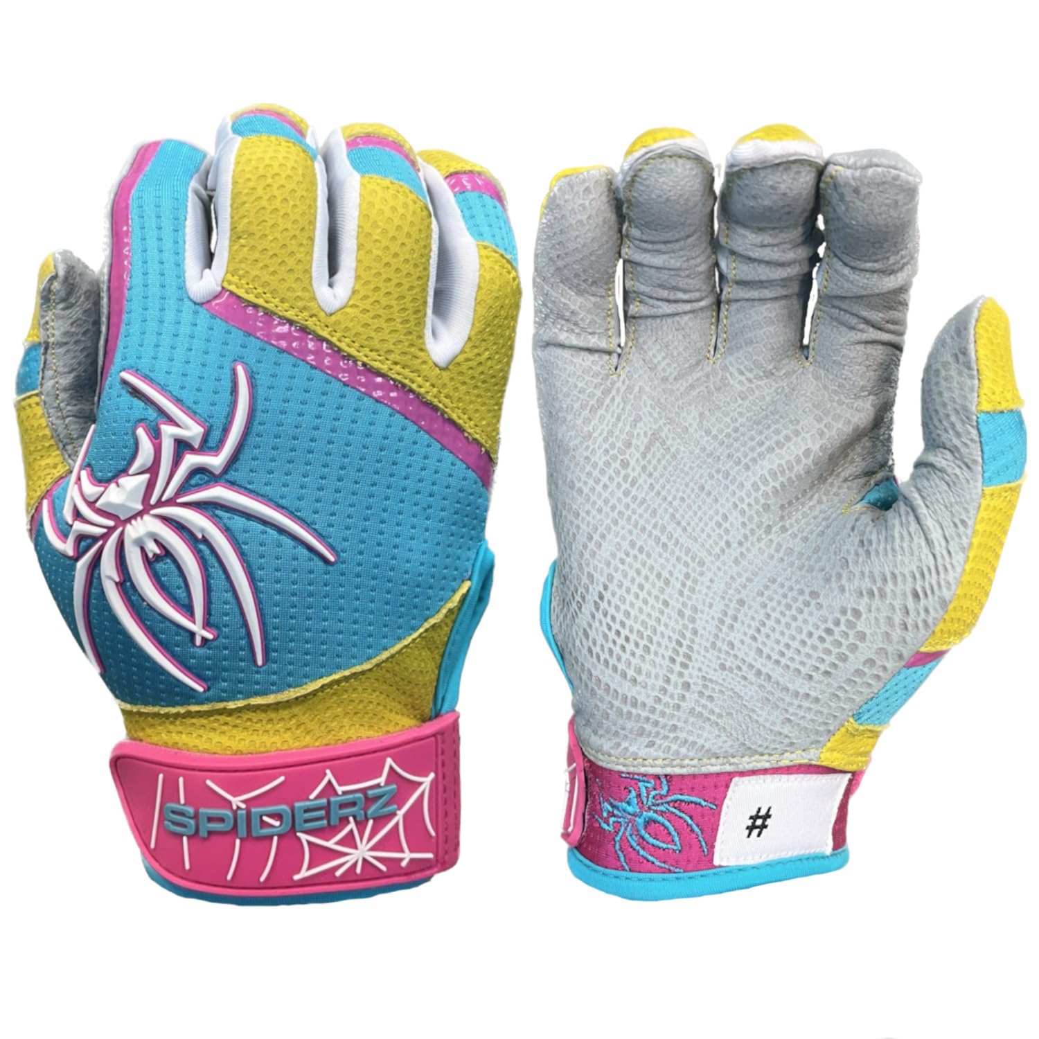 Spiderz 2024 PRO Adult Baseball/Softball Batting Gloves