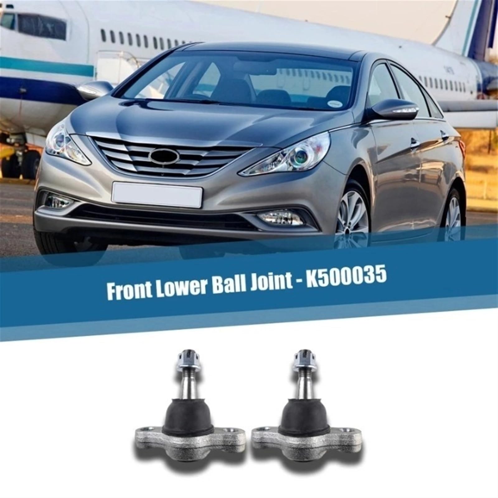 Giunto sferico del braccio di controllo inferiore anteriore, estremità del tirante sinistro e destro, set da 8 pezzi, compatibile con Hyundai Sonata 2006 2007 2008