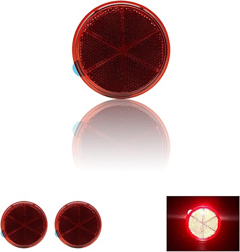 Reflector autoadhesivo redondo de 3.150 in de seguridad impermeable para árboles de buzón de entrada