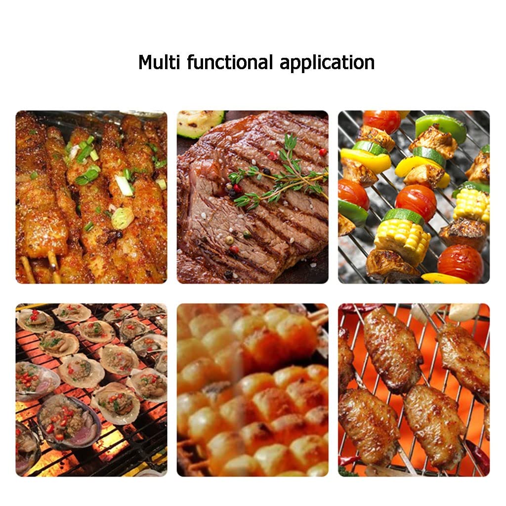 Juego de 5 Teflón Malla Antiadherente Antiadherente Plancha Barbacoa Revestimiento para Horno Resistente Reutilizable Salvamanteles para Gas, Carbón (Color : Style1)