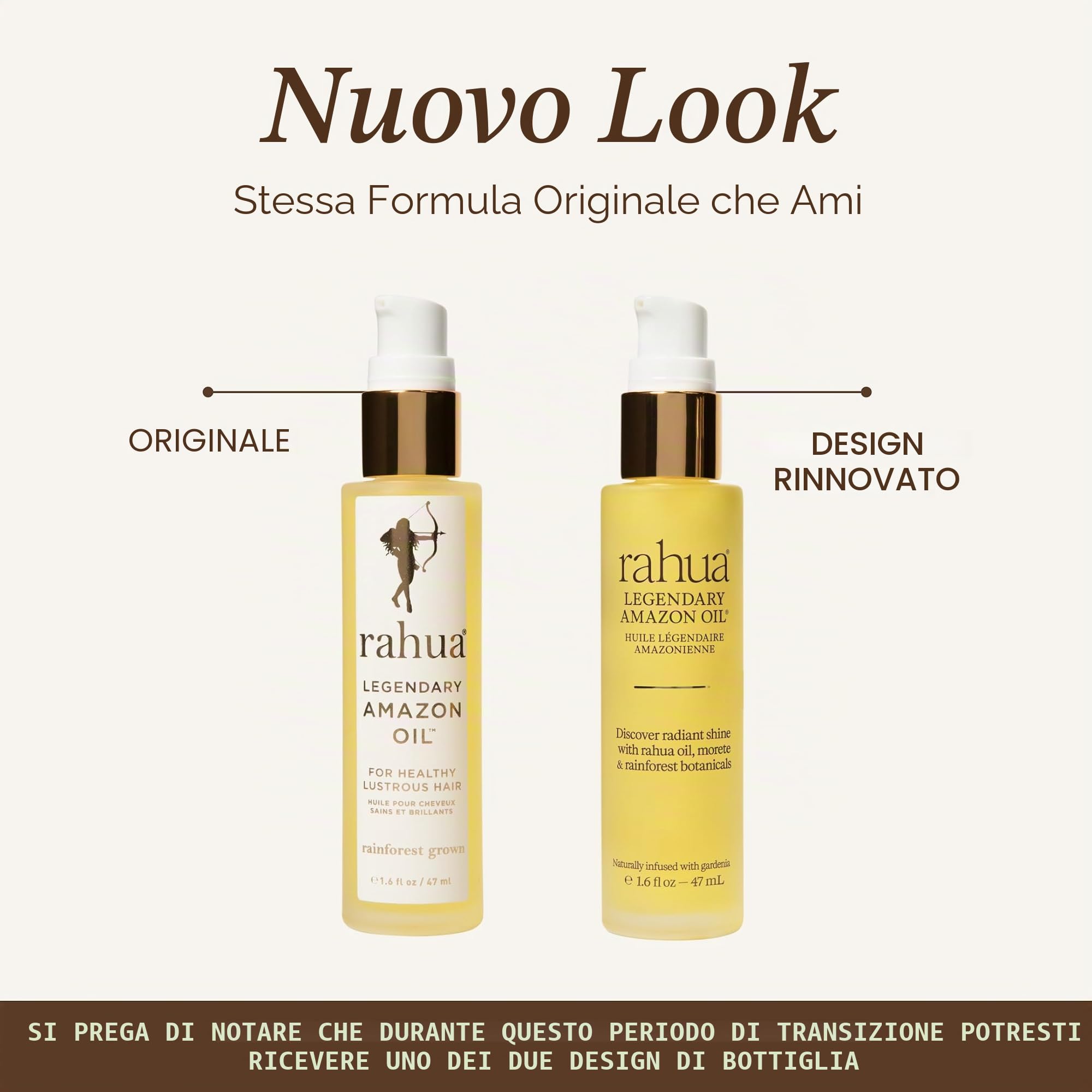 Rahua Legendary Amazon Hair Oil, 1,6 ml, olio biologico a base vegetale ad alta lucentezza per il controllo dell'effetto crespo, doppie punte, flyaway, nutre e rinforza per capelli morbidi, leggero,