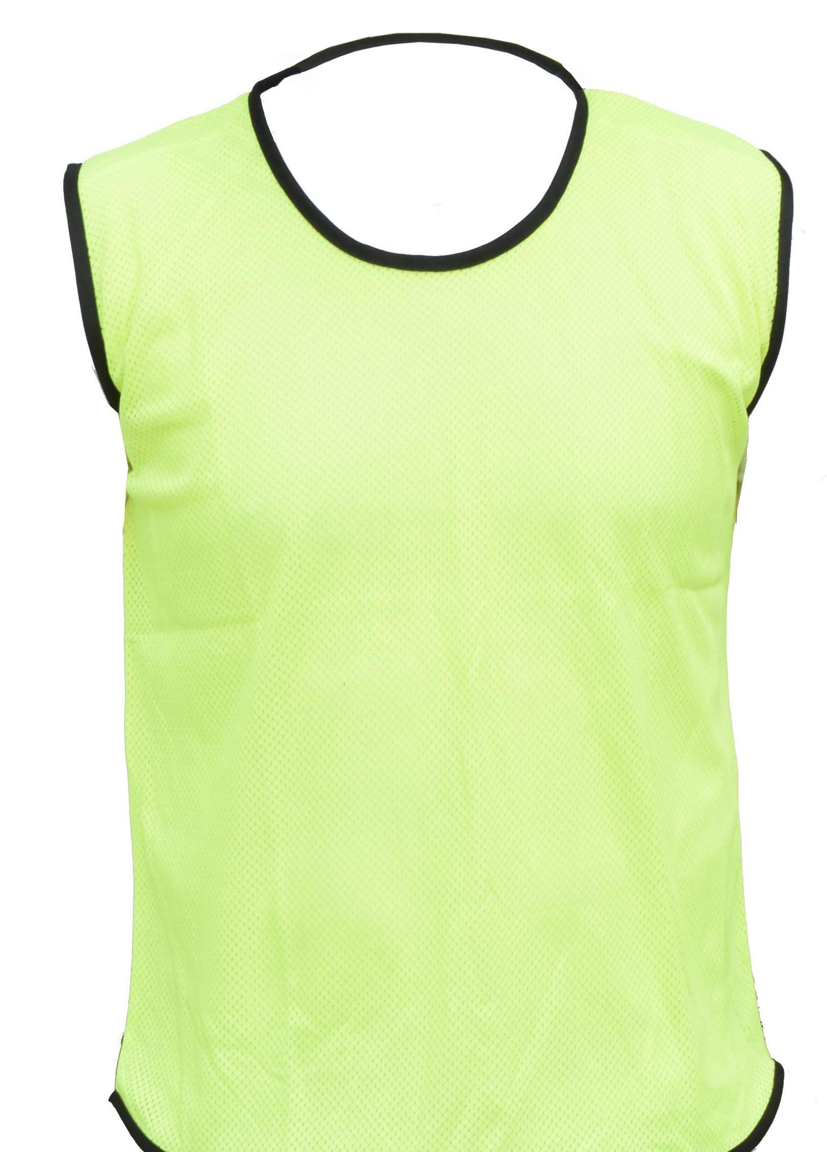 PROSTYLE SPORTS 15 Football Training Bibs Football Netball Rugby Hockey Cricket (Yellow, Kids (U 5's))
