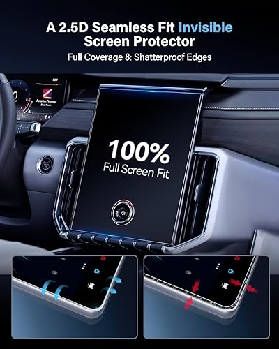 Vista 137 de 1 protector de pantalla de cristal templado brillante de 13.4 pulgadas para Silverado & Sierra 2500HD 3500HD 2022~2026 (sin botones en la pantalla)