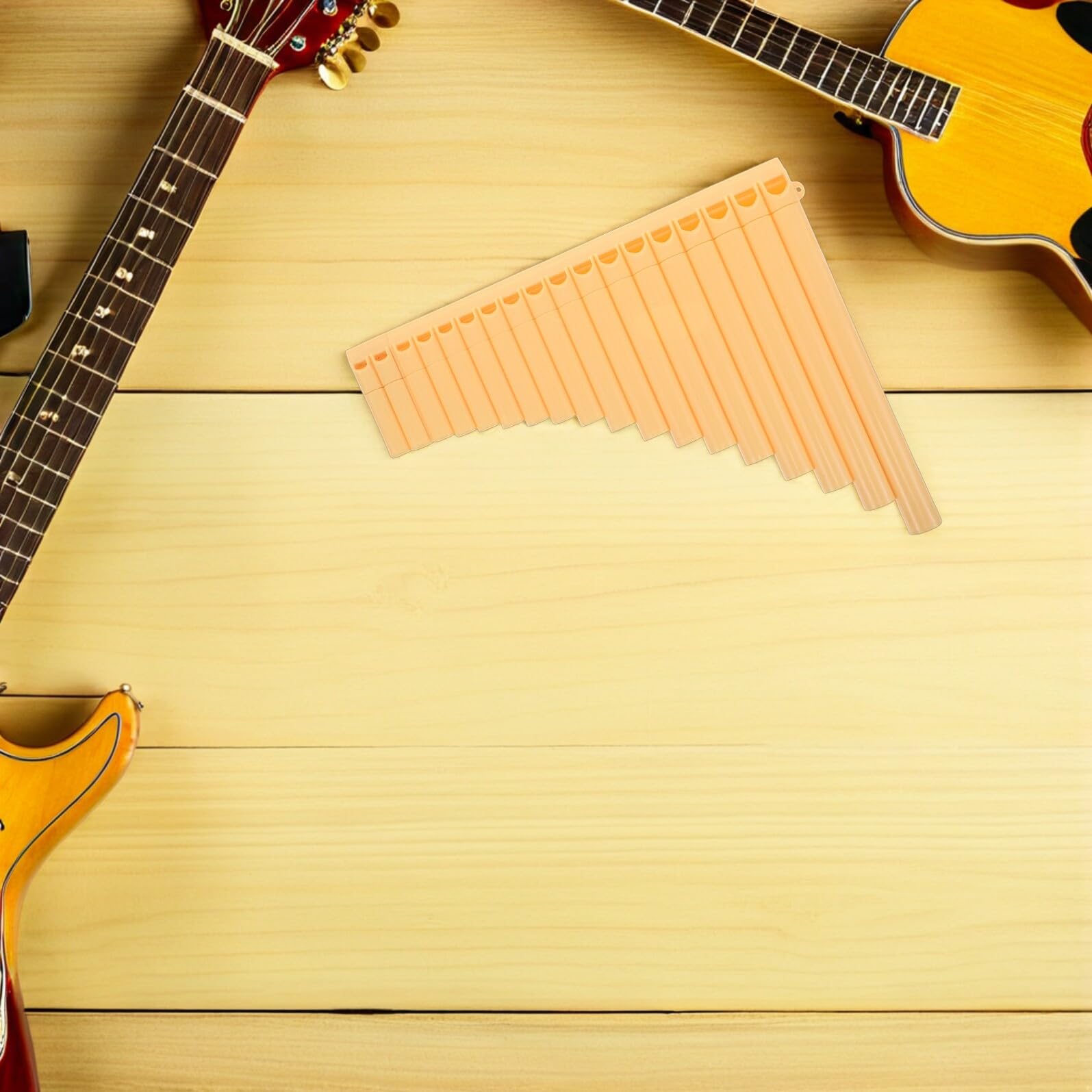 Mikinona Flauto di Pan Contralto Cinese Tubi Gialli per Principianti e Studenti Strumento Fiato Portatile per Lezioni di Musica e Pratica