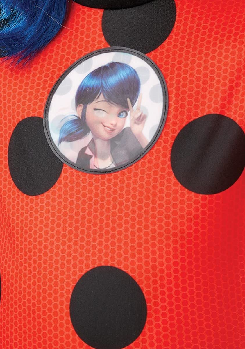 Rubies Costume Miraculous Ladybug Tikki per bambina, tuta Ladybug con maschera, Zag ufficiale, per Carnevale, Compleanni, Natale, Halloween