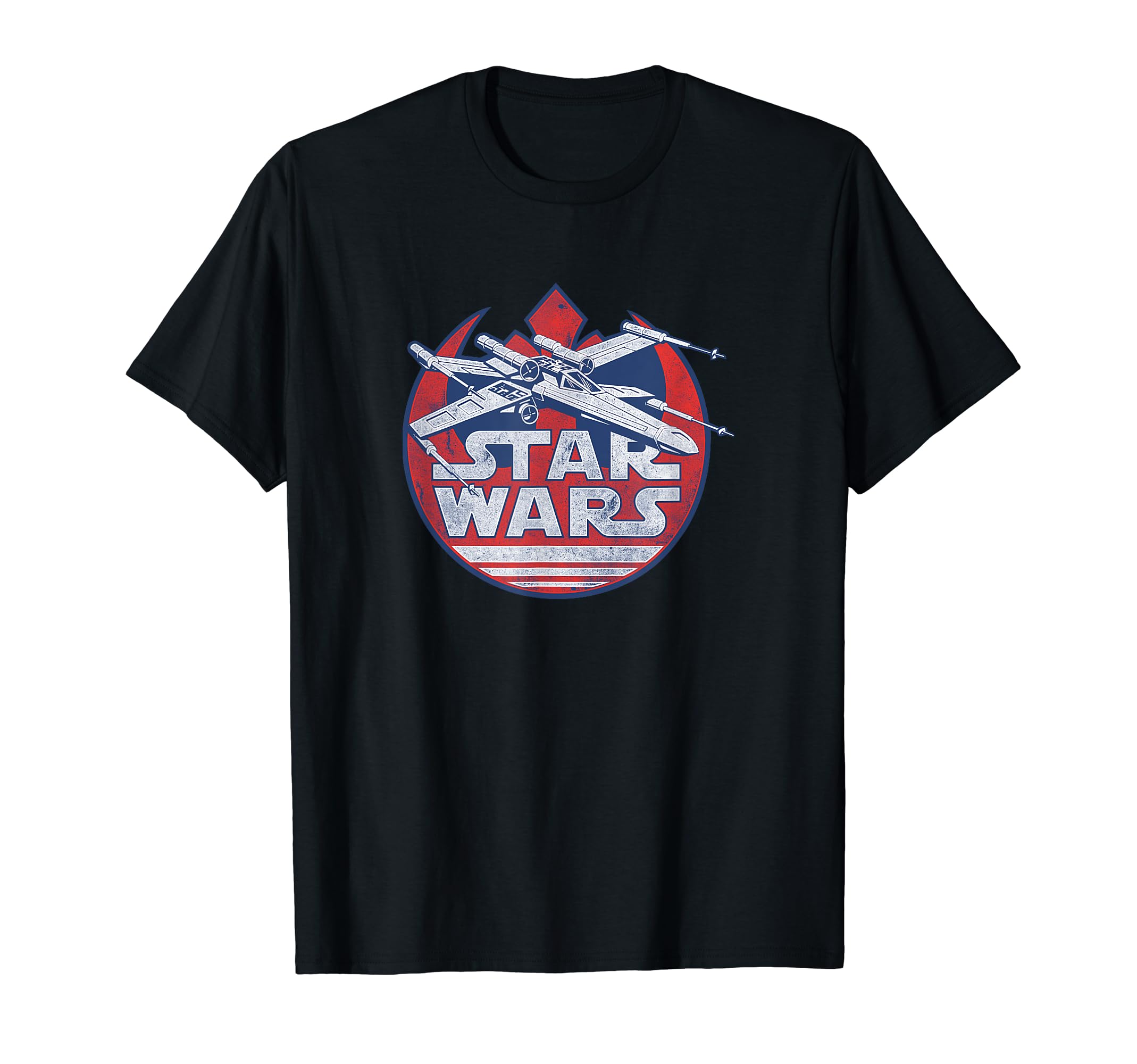 Star Wars X-Wing With Rebel Symbol T-Shirt, Black