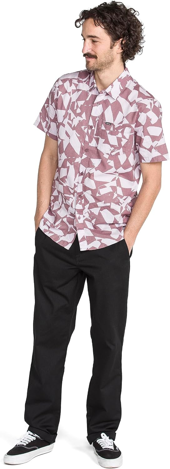 Volcom Men's Short Sleeve Button Down Woven Shirt