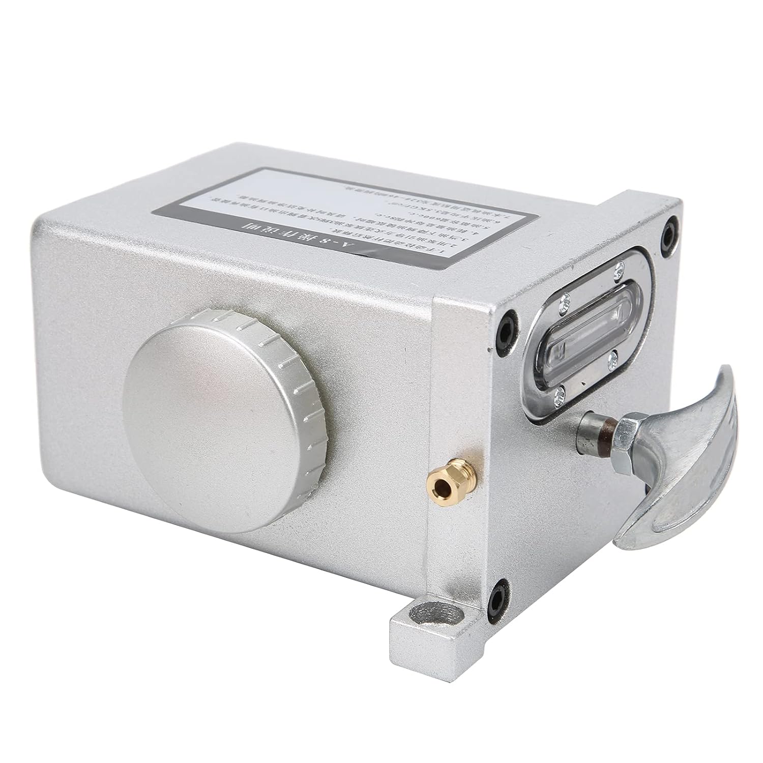 Manual Lubricating Oil Pump Cast Aluminum Left Hand High Pressure Lubrication System for Punch Press Machine Small Industrial Equipment Durable Oil Pump 0.6L Capacity