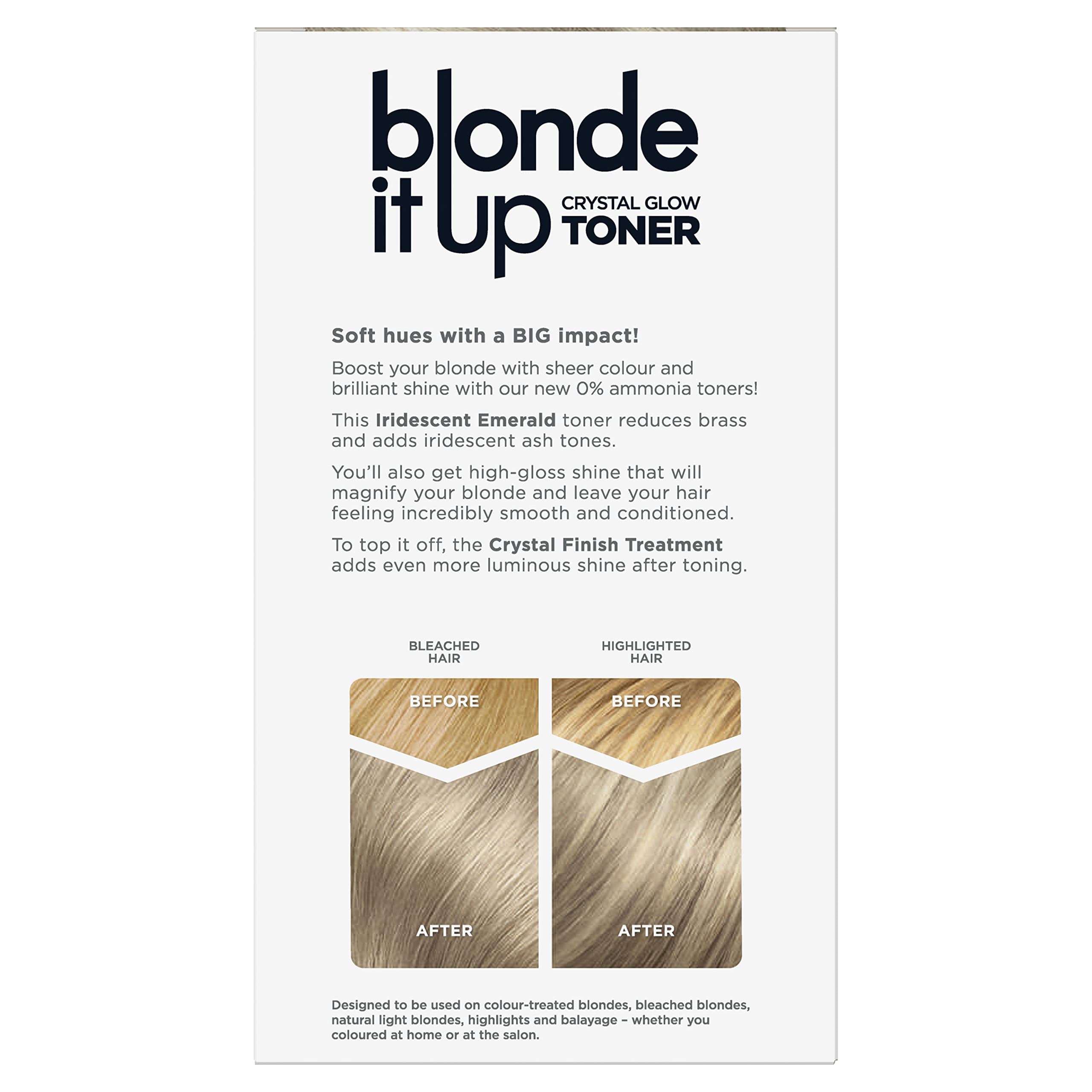 Clairol Blonde It Up Crystal Glow Kit toner Émeraude irisée