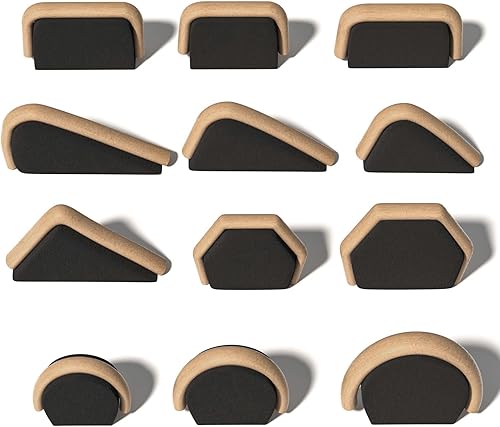 Kit de herramientas de cerámica 12 moldes de mango de taza de cerámica para arcilla juego de 5 herramientas de escultura de arcilla de cerámica