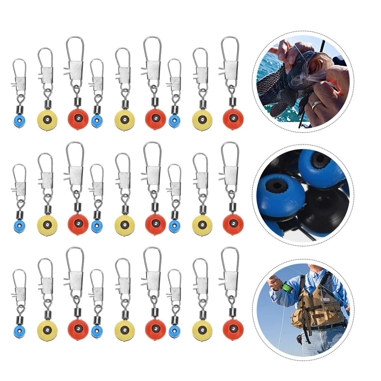 Toddmomy Angelverbindungsring Wirbel Für Outdoor Angeln Wirbel Für Angelring Verdrahtete Tonnenwirbel Tragbare Köderclips Angelköderwirbel Angelhakengelenk Kunststoff Schwarz