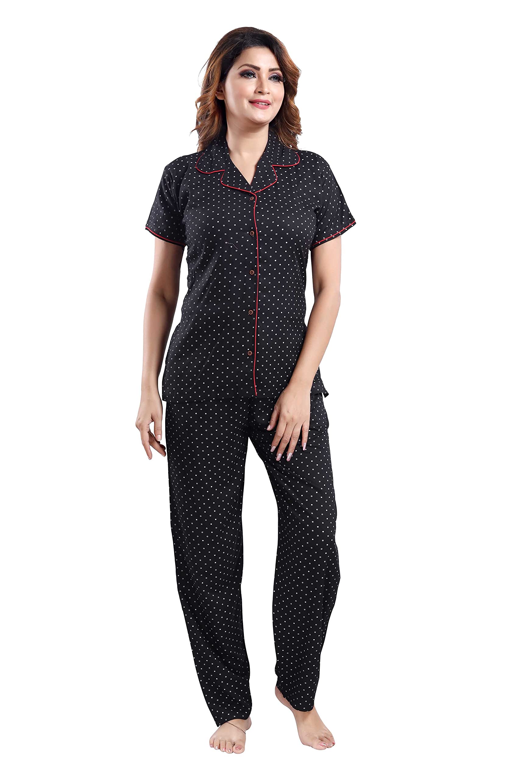 Night Suit Set for Women Rayon Unique Print 1087-image-6