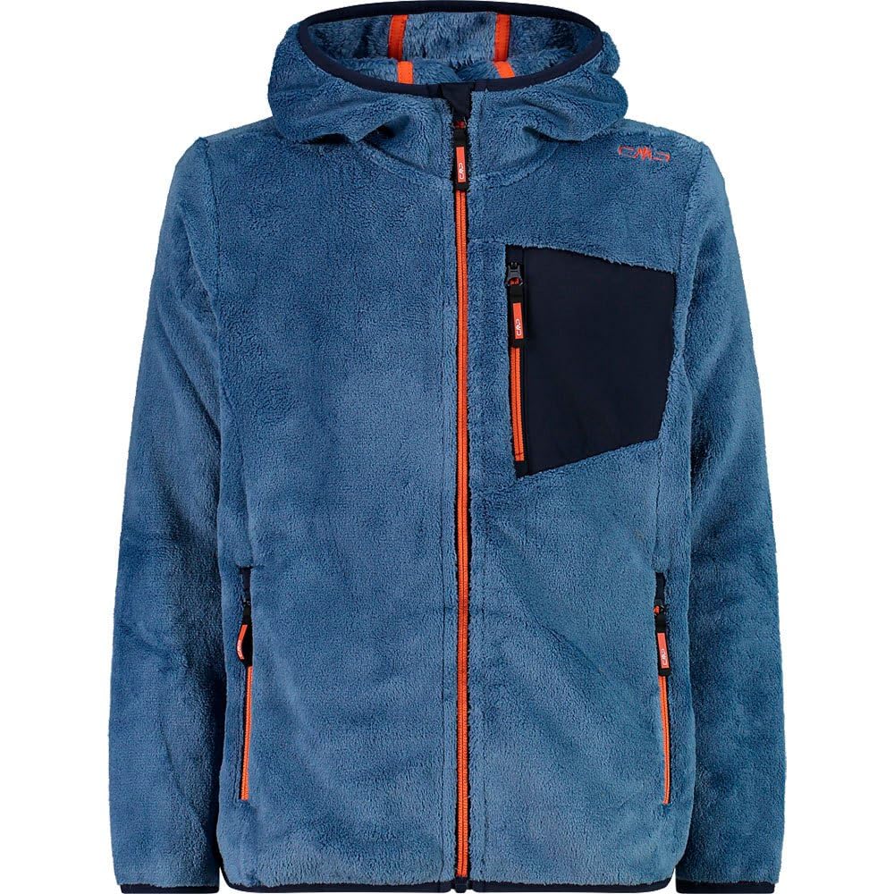 CMP - Kid Jacket Fix Hood, Bluestone, 116