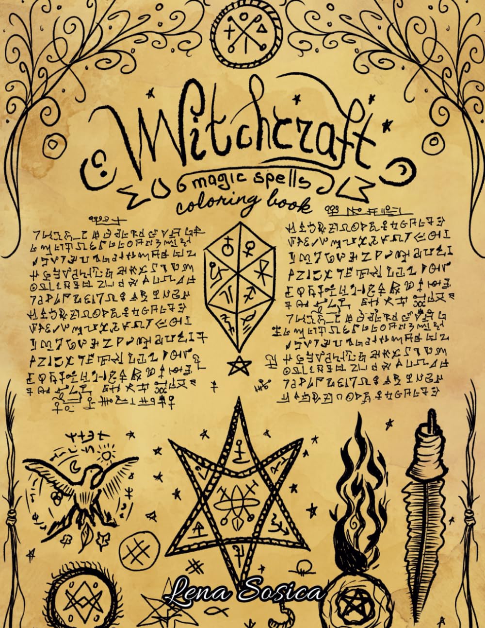 Witchcraft - Magic Spells Coloring Book: Dive into the World of Witches, Spells, and Magic Potions with this Exquisite Coloring Book