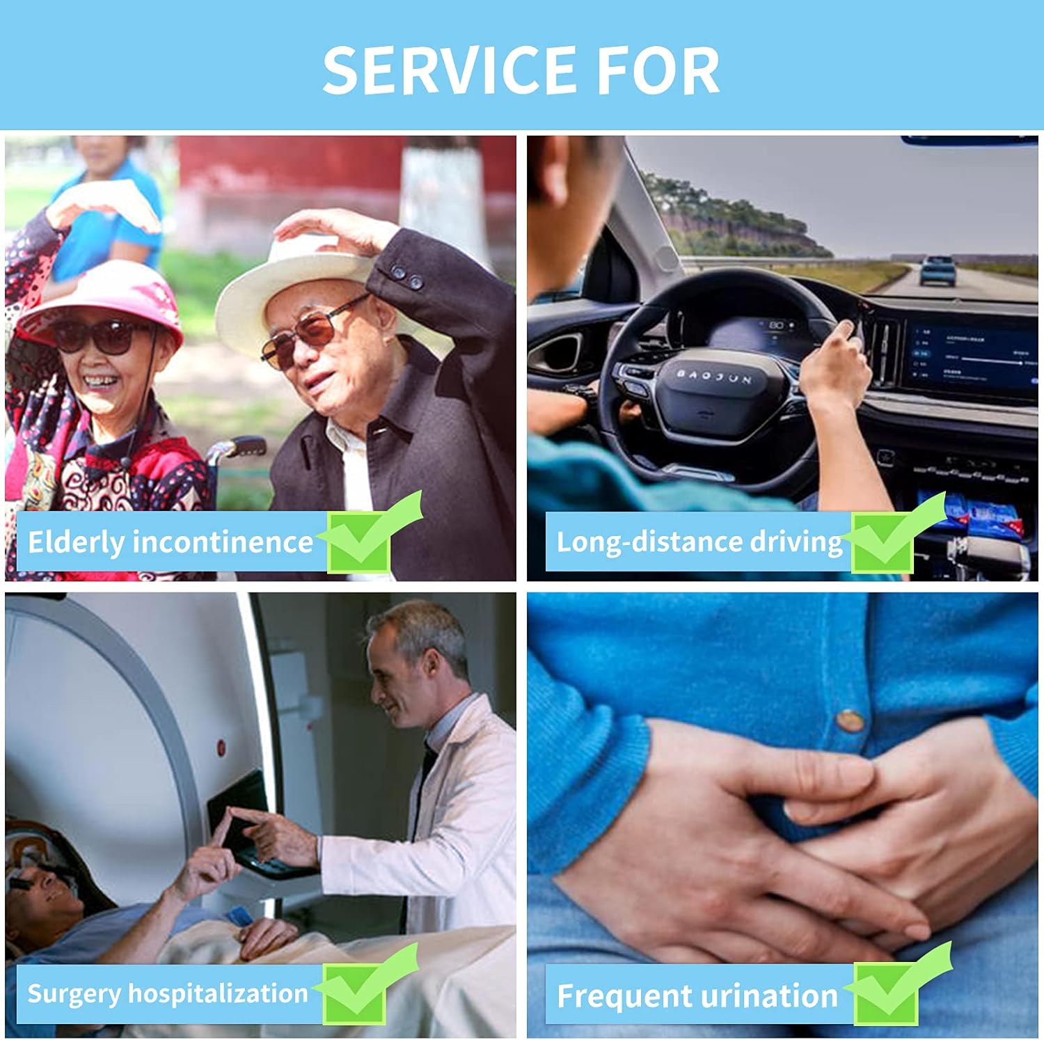 Mens Incontinence Briefs Cotton Front Absorbent Pad 2pack Leakproof Incontinence Underwear for Mens Urine Briefs Washable Men's Urinary Incontinence Underwear Reusable Incontinence Briefs : Health & Household