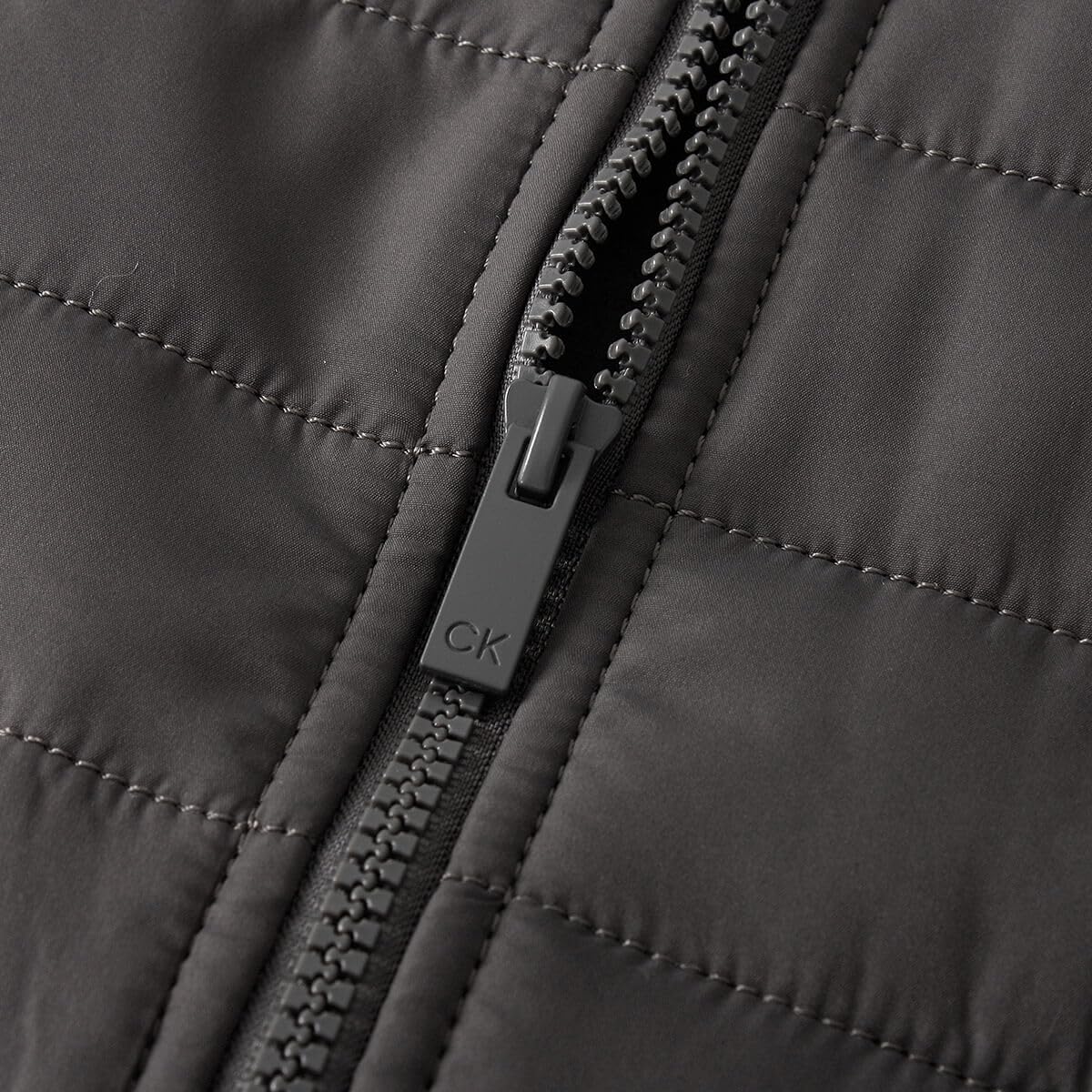 Calvin Klein Męska hybrydowa pikowana kurtka polarowa
