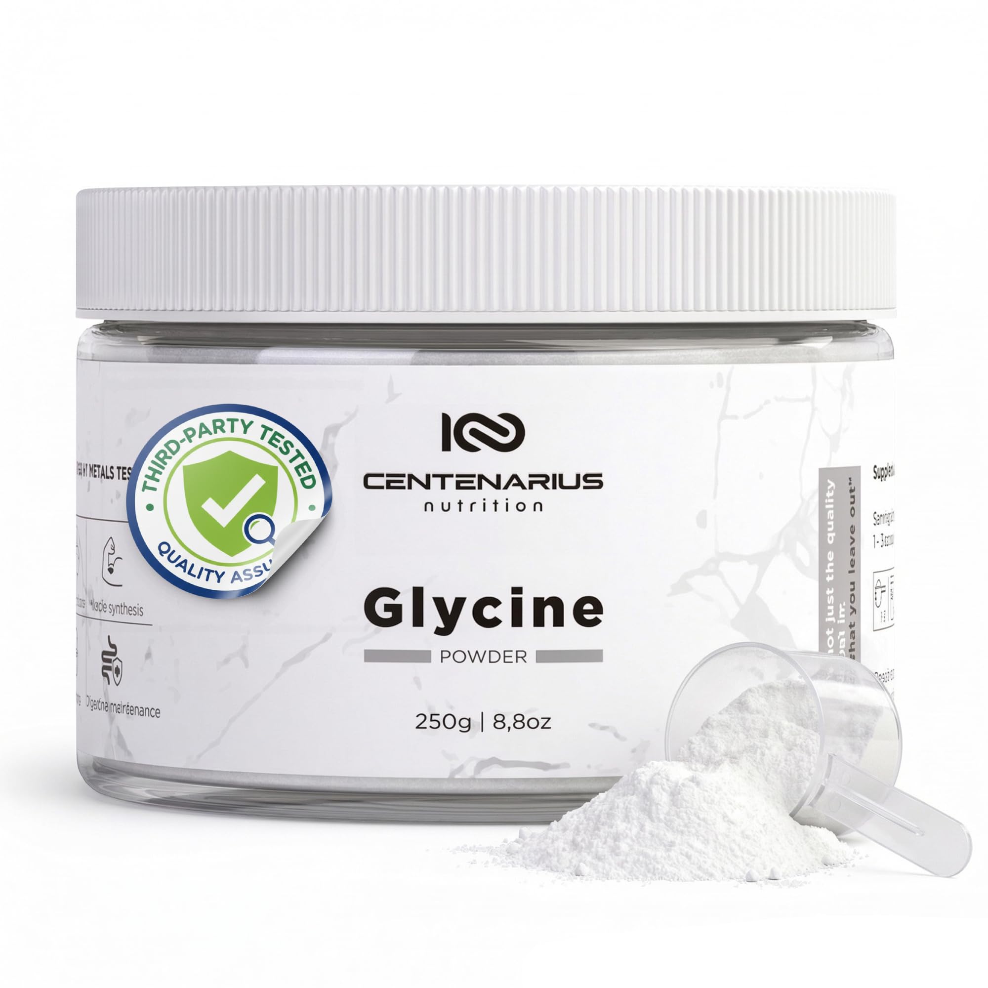 Centenarius Nutrition Suplemento de Glicina em Pó 250 g