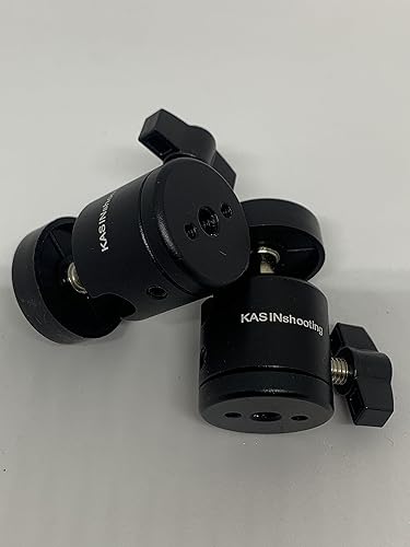Miniatura 6 de KASINshooting Paquete de 2 adaptadores de trípode monopié Hot Shoe 14 "Mini cabeza de bola para video digital Insta360 Smartphone Go Pro Cámara