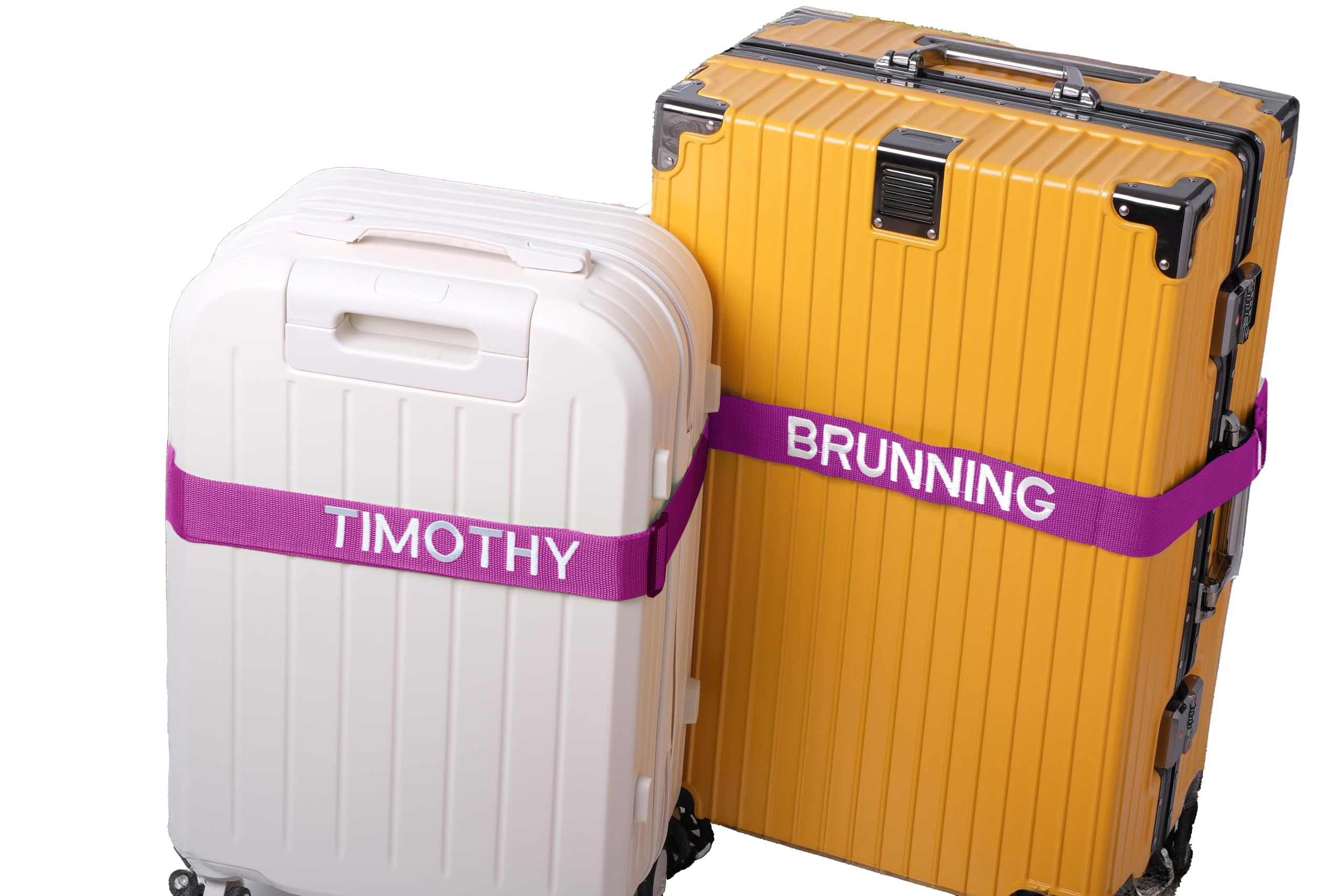 Custom Luggage Straps for Safe Travel - Personalized Embroidered Suitcase Belts, Unique Presents for Frequent Flyers, Business Travelers, and