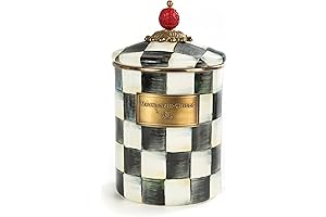 MacKenzie-Childs Courtly Check Enamel Canister